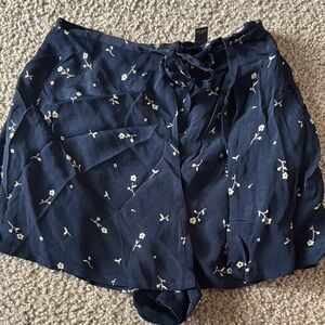 Banana Republic Blue and White Skorts with Star Pattern